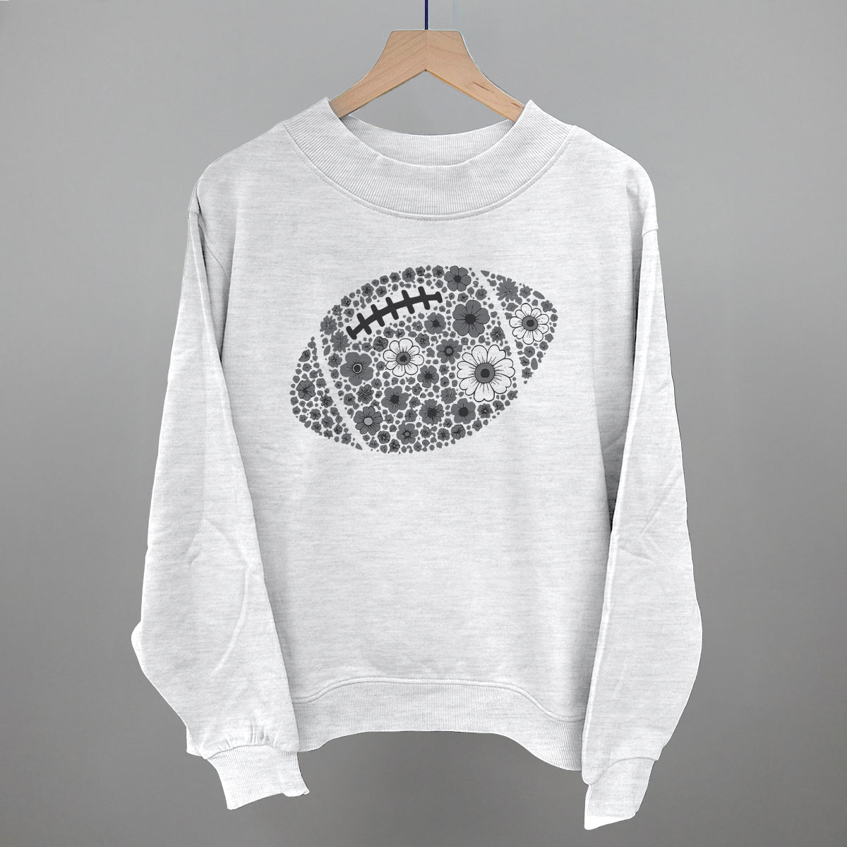 Floral Football Grey