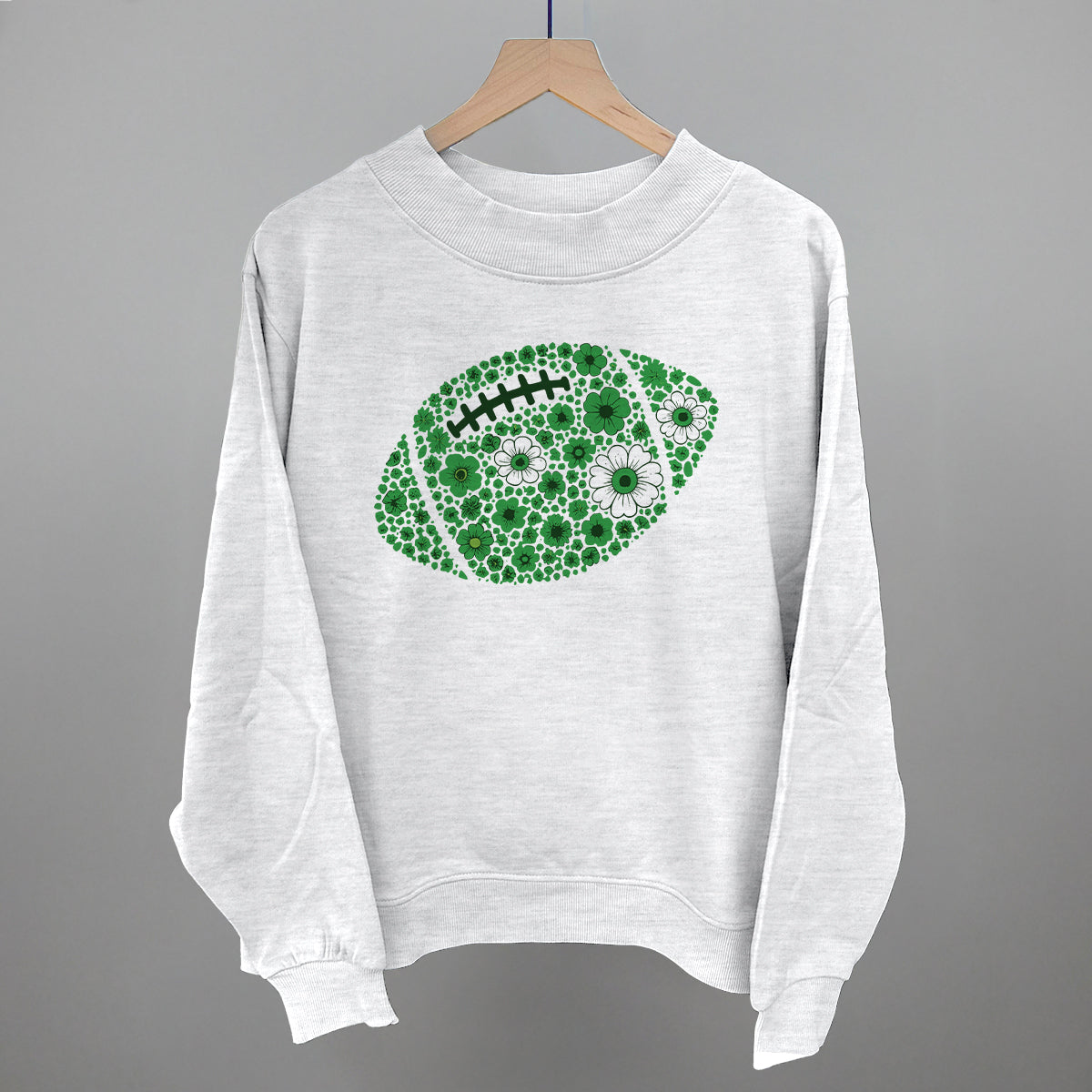 Floral Football Green