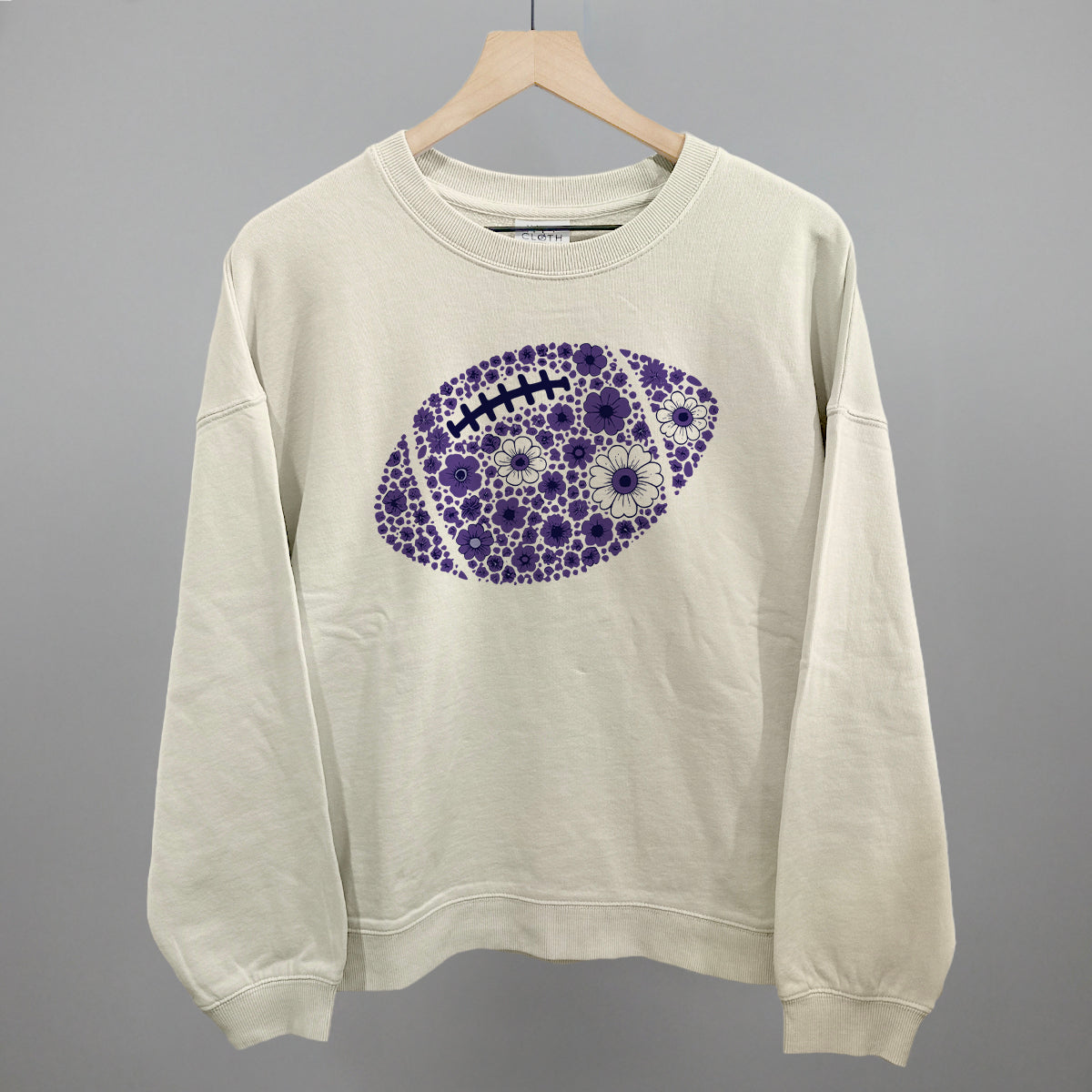 Floral Football Purple