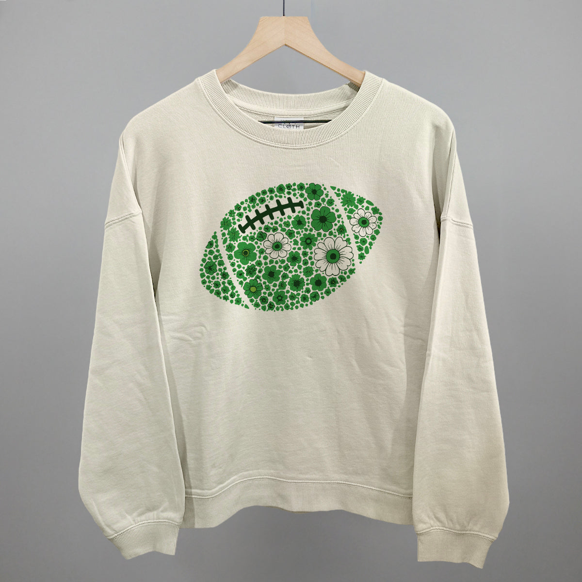 Floral Football Green