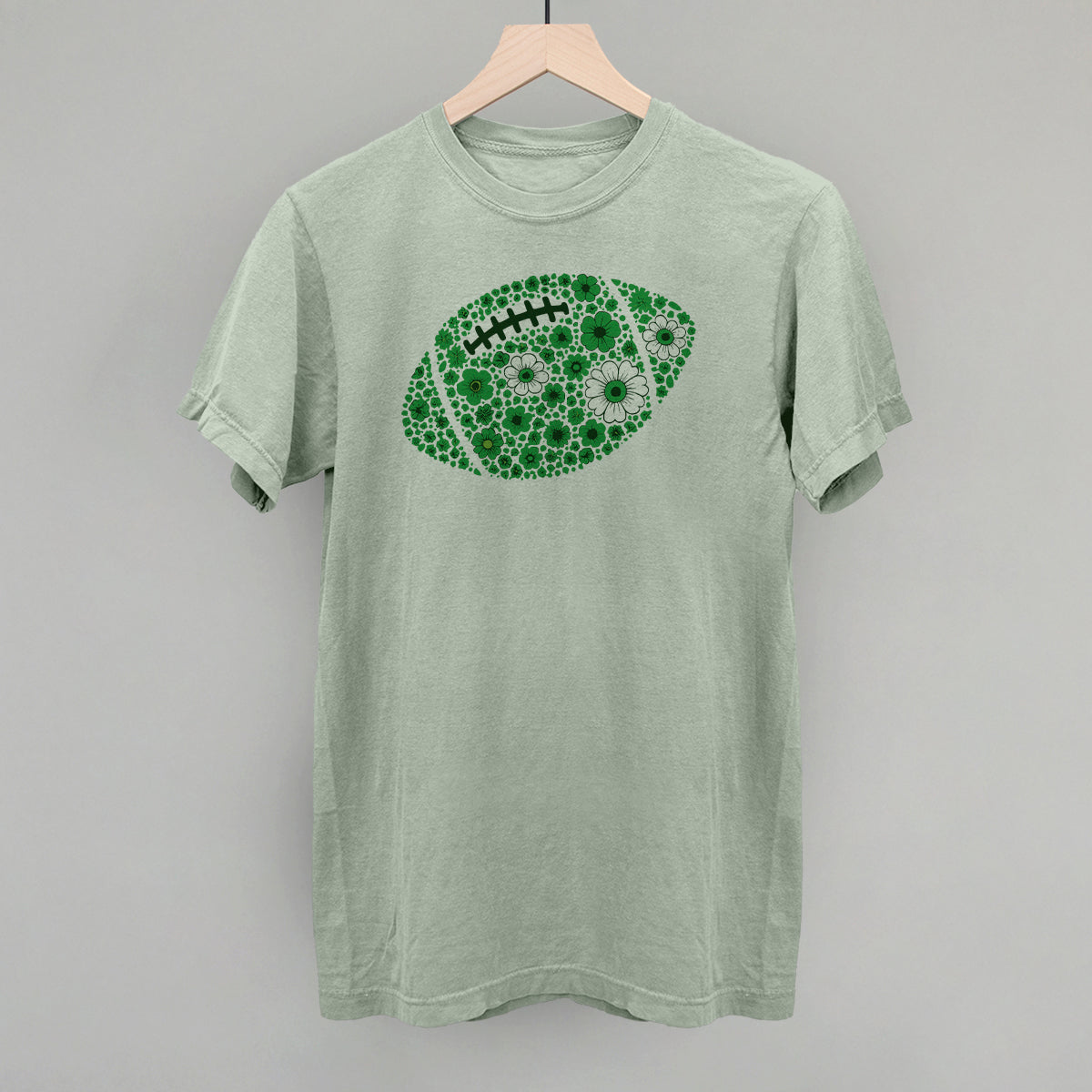 Floral Football Green