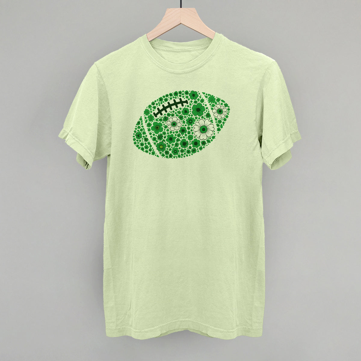 Floral Football Green
