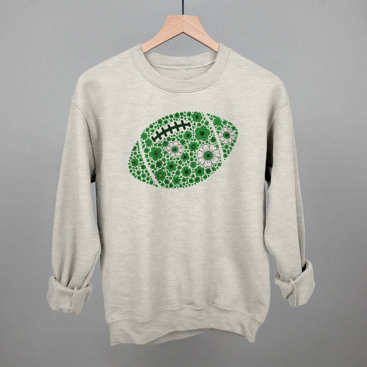 Floral Football Green