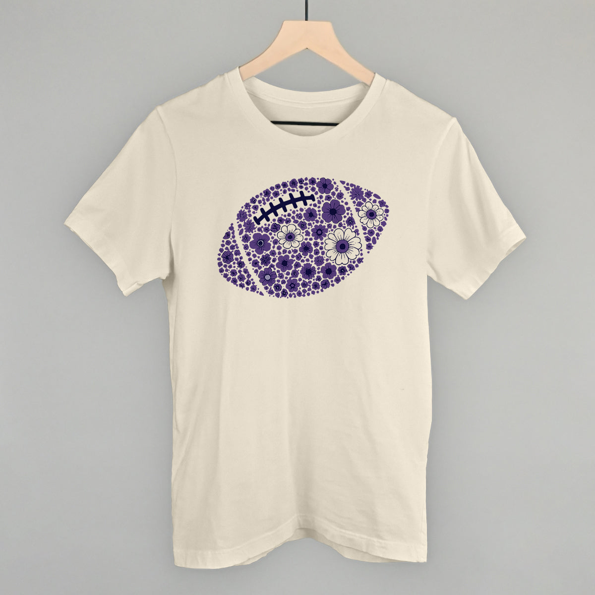 Floral Football Purple