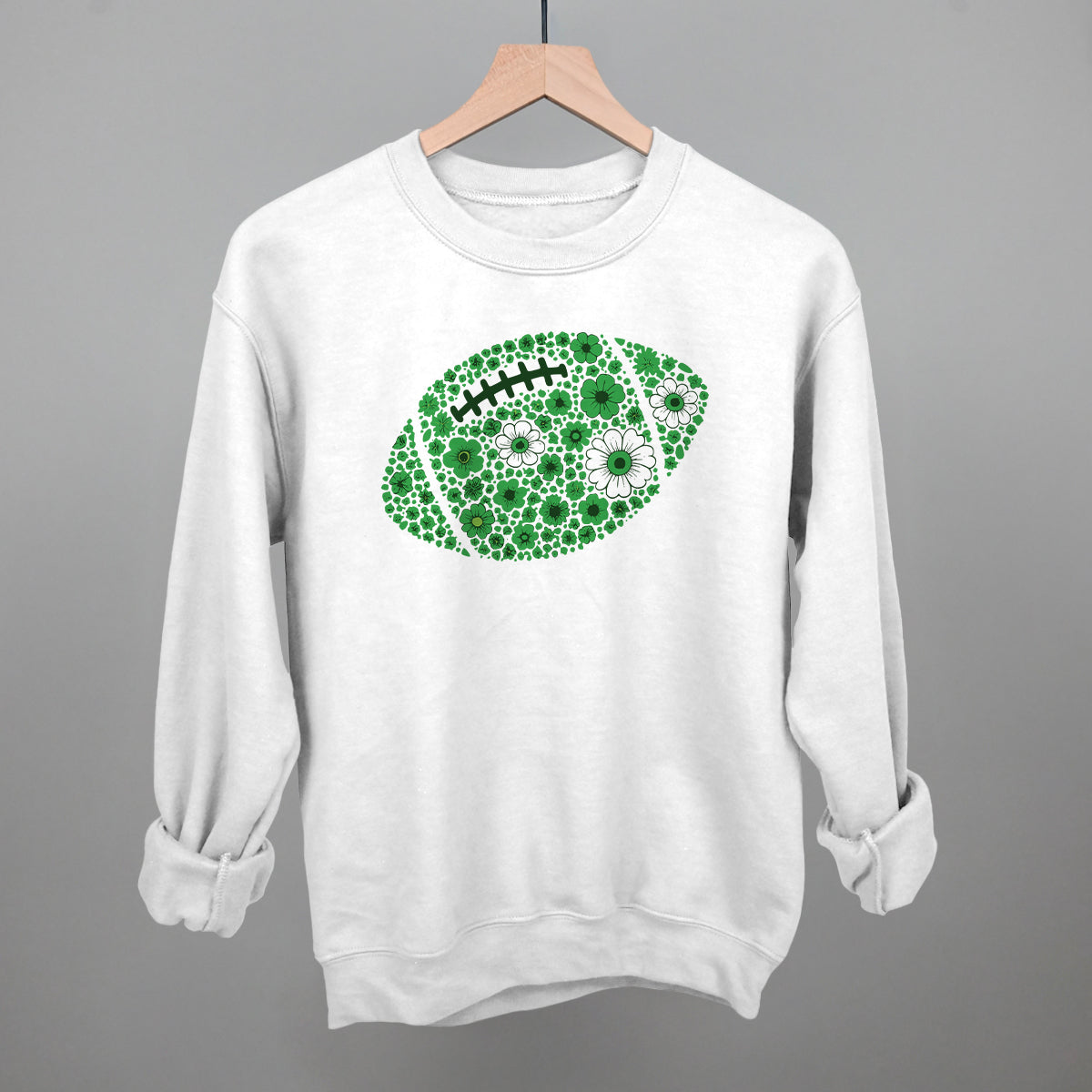 Floral Football Green