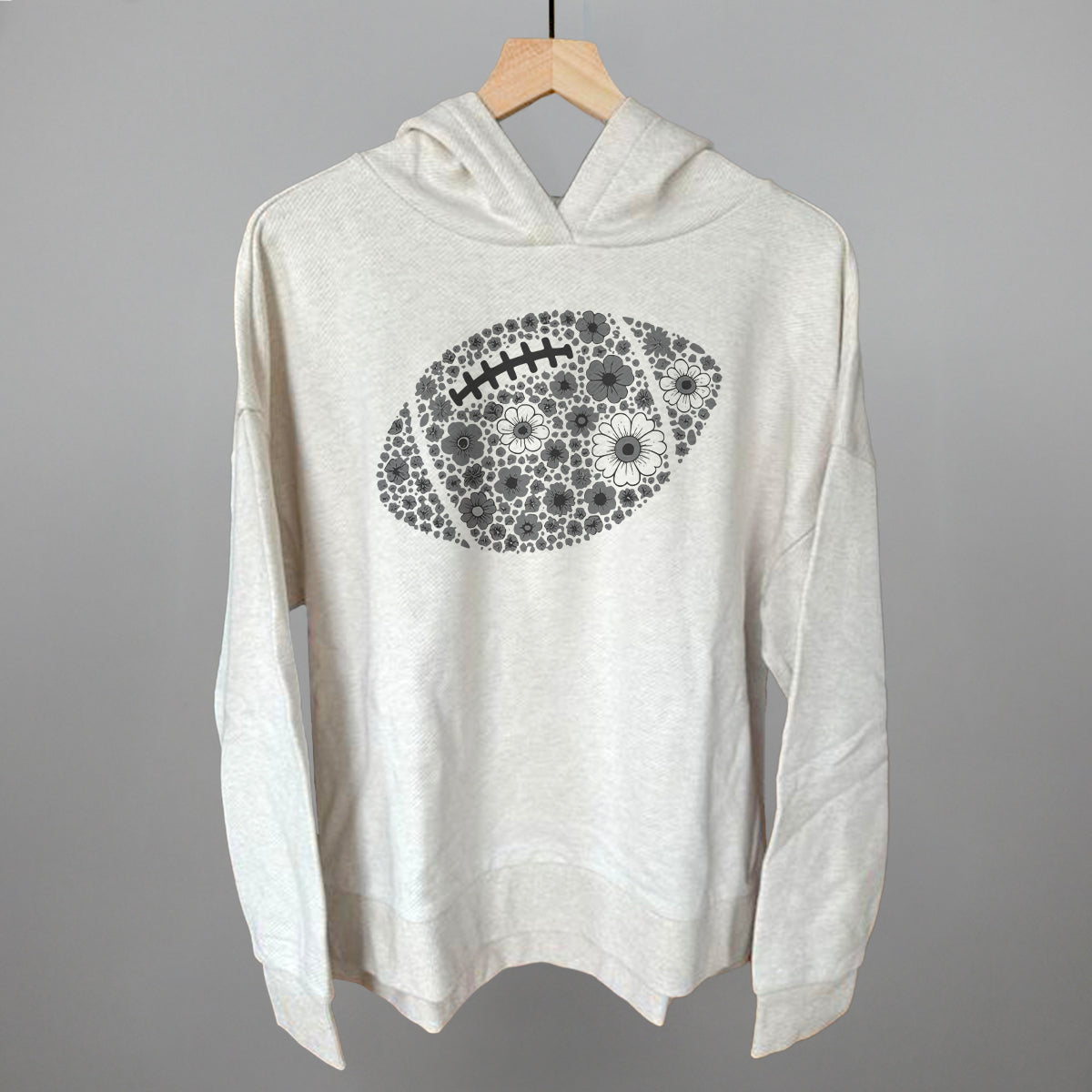 Floral Football Grey