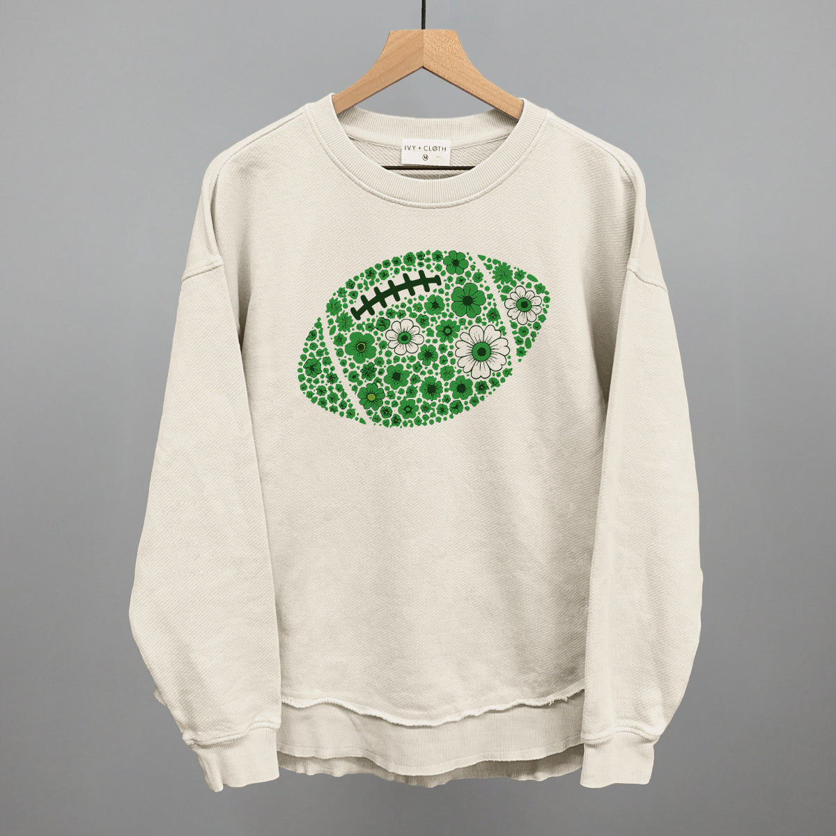 Floral Football Green