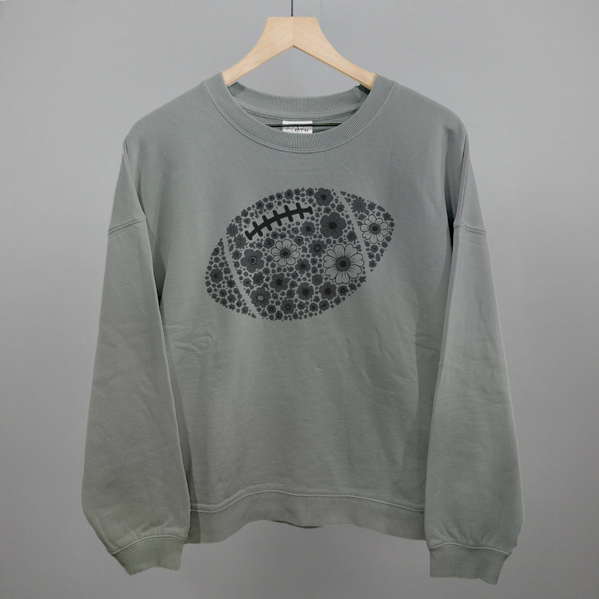 Floral Football Grey
